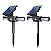 InnoGear 360° USB Solar Lights with Dual Head Waterproof Outdoor Landscape Lighting Garden Light, Pack of 2