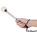 Timiy Bass Drum Mallet Wool Felt Head Percussion Accessory- Beige(2Pcs)