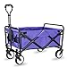 WHITSUNDAY Collapsible Folding Garden Outdoor Park Utility Wagon Picnic Camping Cart with Replaceable Cover (Compact Size 5