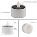 ZHONGXIN Solar Lantern Tea Lights Candles, Flameless Rechargeable Amber Flickering LED Candle Lights, Waterproof Great for Garden, Yard, Pathway, Balcony, Wedding, Part, Holidays, Home Decor-8Pack