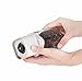 Salt and Pepper Grinder Set - Elegant Square Glass Design with Rose Gold Top - Two Spice Mills with Adjustable Coarseness