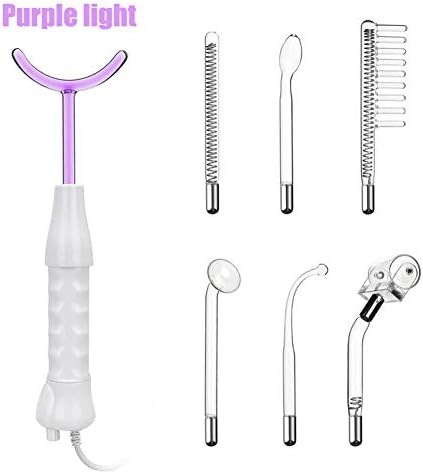 CXQZLH Portable High Frequency Facial Machine for Home Use Device with 6 Electrodes,Purple