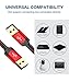 JSAUX USB 3.0 A to A Male Cable 2 Pack(3.3ft+6.6ft) USB Male to Male Cable Double End USB Cord Compatible with Hard Drive Enclosures, DVD Player, Laptop Cooler and More (Red)