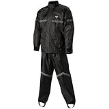 Nelson-Rigg Stormrider 2-Piece Rain Suit (Black/Black, XX-Large)
