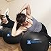 A AZURELIFE Professional Grade 58-65cm Exercise Ball, Anti-Burst & Non-Slip Stability Balance Ball with Quick Pump Included, Perfect for Birthing, Yoga, Pilates，Desk Chairs, Therapy