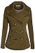 BodiLove Women's Stylish and Warm Peacoat with Sherpa Lining