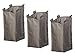 StorageManiac Laundry Hamper Liner, Replacement Laundry Cart Bag with Loops, 3-Pack