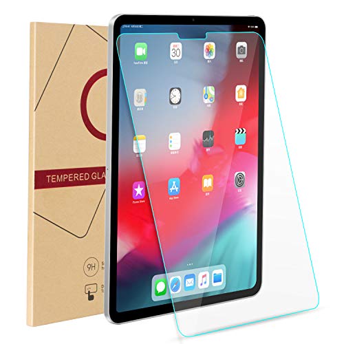 Screen Protector Compatible iPad pro 11 inch, [Face ID Recognition] Tempered Glass Screen Protector iPad 2018 11 inch Anti-Fingerprint HD Scratch Resistance Film for Apple iPad Pro New by Greenlaw