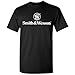 Smith Men's and Wesson Stacked Logo T-Shirt Black XX- US
