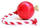 USA-K9 by SodaPup - Natural Rubber Cherry Bomb Chew Toy - Tug Toy - Retrieving Toy -Treat Dispenser - for Heavy Chewers - Made in USA - Red - Large