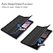 Samsung Galaxy Tab S4 10.5 Case, TopACE PU Leather Smart Case with Stand Function for Samsung Galaxy Tab S4 SM-T830 Wi-Fi/SM-T835 4G LTE 10.5-inch 2018 Release Tablet (Black)