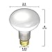 Sterl Lighting – 8 Pack, R20 Reflector Frost Incandescent Bulbs, 45W, 120V 4.13Inch 240Lm 2700K Warm White, E26 Medium Screw Base, Dimmable Spot Indoor Flood Lights, Recessed Cans & Track Fixtures