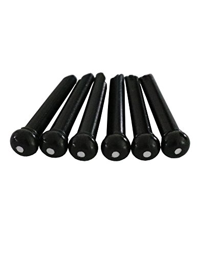 image for Metallor Bridge Pins for Acoustic Guitar Plastic String and Peg Replac