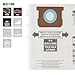 CRAFTSMAN CMXZVBE38767 General Purpose Wet Dry Vac Dust Collection Bags for Most 5 to 8 Gallon Shop Vacuums, Collects Dry Only Debris, Reduces Cleanup Time, 3-Pack