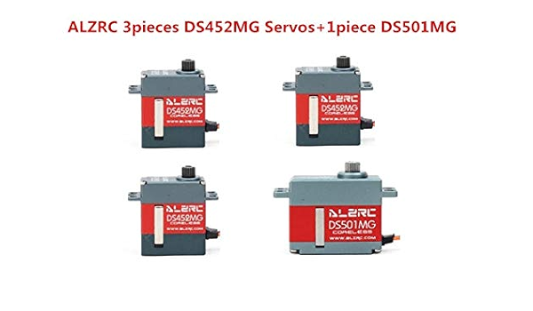 Amazon Com Parts Accessories Ytn 3pieces Ds452mg Servos 1piece Ds501mg Servo For 380 450 480 500 Rc Helicopter Home Improvement