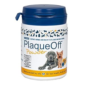 ProDen PlaqueOff Powder 60g | For Small Dogs | Bad Breath, Plaque, Tartar (Packaging may vary)