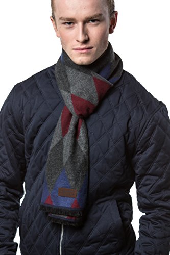 Gallery Seven Mens Scarf - 100% Cotton Winter Scarves fo Men - Elegantly Gift Wrapped - Zircon