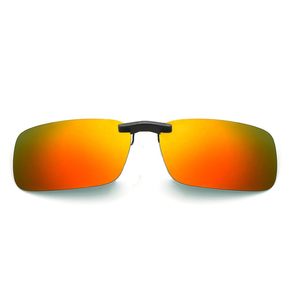 Polarized Unisex Clip on Sunglasses, Anti-UVA UVB Flip Up Sunglasses for Driving Fishing Cycling Holiday Sun Men Women