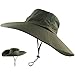 Peicees Super Wide Brim Sun Hat, UPF 50+ UV Protecton Fishing Hat, Waterproof Bucket Hat, Summer Outdoor Safari Cowboy Hat for Men Women Hiking Camping Hunting Adventure