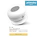 JEMMA Waterproof Bluetooth Speaker Wireless Shower Portable Hand-Free Call with Mic (White)