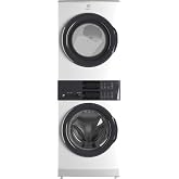 Electrolux 4.4 cu. ft. Stacked Washer and 8.0 cu. ft. Electric Digital Dryer Laundry Tower in White with LuxCare Wash