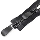 YaHoGa #15 28" Huge Two Way Separating Plastic Zippers for Sewing, Parka, Winter Coat Heavy Duty Zippers Bulk (Huge Size)
