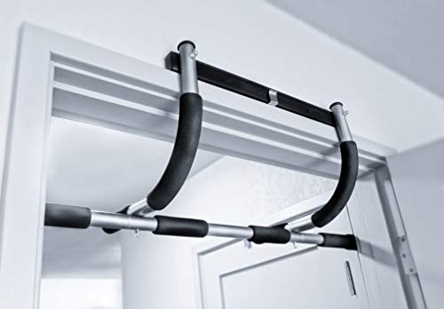 Rubberbanditz Doorway Pull Up Bar | Doorframe Chin-Up & Pull-Up Bar for Home Fitness, Workout, Gym + Free eBook