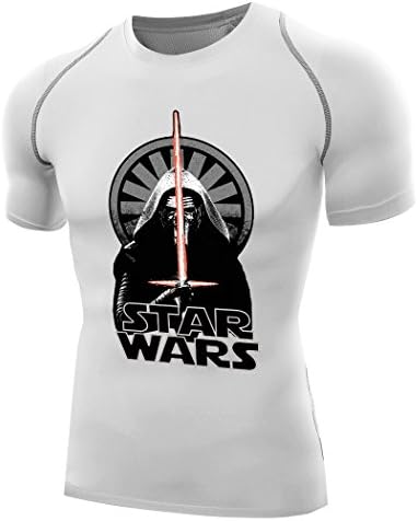 Sysuer Mens Star Wars The First Order Kylo Ren Base Layer Bike Wear Training Tshirt Tees