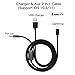 （Optimized）Aux Cord for iphone X iPhone 8/8 Plus, iPhone 7/7 Plus Aux Adapter, USB charging plug/3.5mm Audio Cable Lightning Car Aux Charger Adapter for iPhone , Perfect for Car/Home Stereos