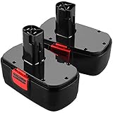 2Pack 19.2 Volt 3600mAh Battery for Craftsman C3 DieHard Ni-MH Replacement 130279005 130279003 130279017 315.113753 315.115410 315.11485 1323903 1323517 11375 11376 Cordless Tools 2Packs