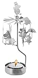 Moomin Rotary Candle Holder Moomin Family Silver