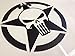 AlphaVinyl Hood Decal Punisher Star Oscar Mike 18