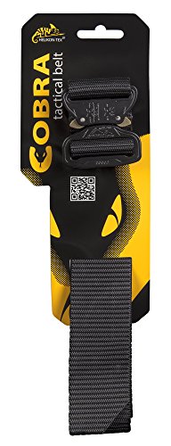 HELIKON-TEX Urban Line, Cobra Tactical Belt FC45 Black, Up to 44 Pants Size / 55" Belt Length