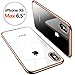 TORRAS Crystal Clear Compatible for iPhone Xs Max Case, [Non-Yellowing] Soft Silicone Shockproof TPU Slim Thin Protective Phone Cover Case for iPhone Xs Max 6.5 inch, Gold