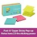 Post-it Super Sticky Pop-up Notes, Miami Colors, Sticks and Resticks, Designed for Pop-up Note Dispensers, 67% Plant-Based Adhesive by Weight, 3 in. x 3 in, 10 Pads/Pack, (R330-10SSMIA) primary