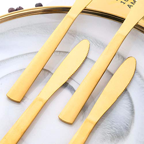 BUY&USE 8 inch Dinner Knives Table Dinner Knife for Restaurant Catering, Commercial Quality Silverware Flatware Set Pack of 12 - Thumbnail 2