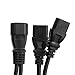 UPS Server Y Splitter C14 to 2 x C13 Power Extension Cable