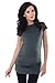 Purpless Maternity Plain Cotton Top Pregnancy T-shirt Tee for Pregnant Women 5025 (6, Army Gray)