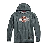 Harley-Davidson Official Men's Genuine Classics Pullover Hoodie, Grey