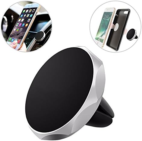 Sky-shop Universal Magnetic Car Mount Holder, Rotatable Flexible Rotation Magnetic Cell Phone Holder(Silver2)