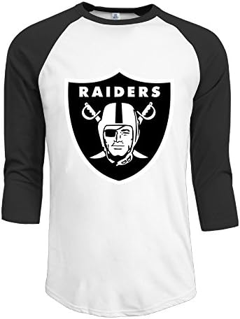 SKOMC Okland Raiders 3/4 Sleeve Baseball T-shirts For Mens Black