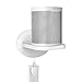 HomeMount Wall Mount for Sonos One and Echo Spot - Space Saving Smart Home Wall Stand Holder Shelf Compatible with Sonos One/Sonos One SL/Echo Spot White
