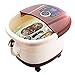 Smibie Foot Spa Bath Massager, Automatic Motorized Roller massager with Heat, Frequency Conversion, Frequency, LED Monitor, Adjustable Time & Temperature (brown)
