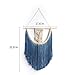BlueMake Macrame Wall Hanging Tapestry Hand Woven Pendant Decoration House Ceremony Living Room Home Furnishing Accessories (Blue)