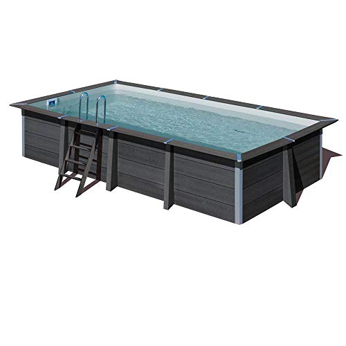 Gre KPCOR60 Rechteckiger Pool Composite 606 x 326 x 124 cm, mit Filtration 6 m3/h, Metallkeil – Bild 3