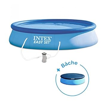 Raviday Pack Piscine Autoportée Easy Set Intex 396 X 084 M Bâche