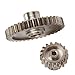 SkyQ RC Differential Steel Metal Main Gear 38T Motor Gear 17T for 1/18 WL A949 A959 A969 A979 K929 Silver 2pcs