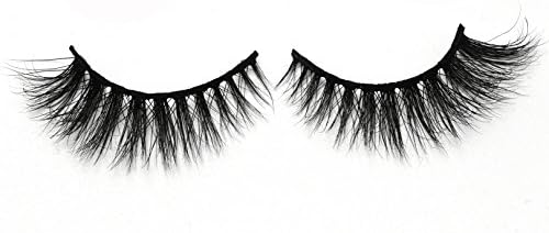 Lotecoarts 3D Mink Lashes Strip Dramatic Makeup False Eyelashes Natural Long Handmade Fake Eyelashes for Women Everyday Wear 1 Pair Package (3D-01)