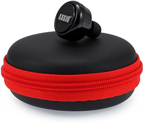 AXGIO Mini Bluetooth Earbud Headset Small Hands-free Car Headphone with Mic for Apple iPhone 7, 7Plus, 6, 6s, 6Plus, 5S, 5c, 5, and Samsung Galaxy Nexus Android Smart Phones – Black