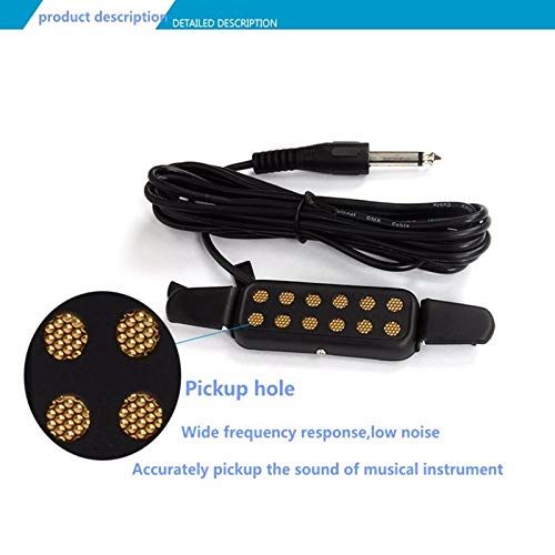Wall of Dragon Professional Classic Acoustic Guitar Pickup Transducer Amplifier Guitar Pickup Sound Hole Musical Instruments Pickup Guitar